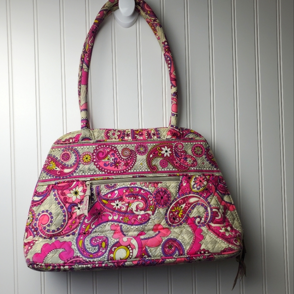 Large Vera Bradley pink and purple bag